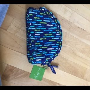 NWT VERA BRADLEY RUFFLE COSMETIC BAG